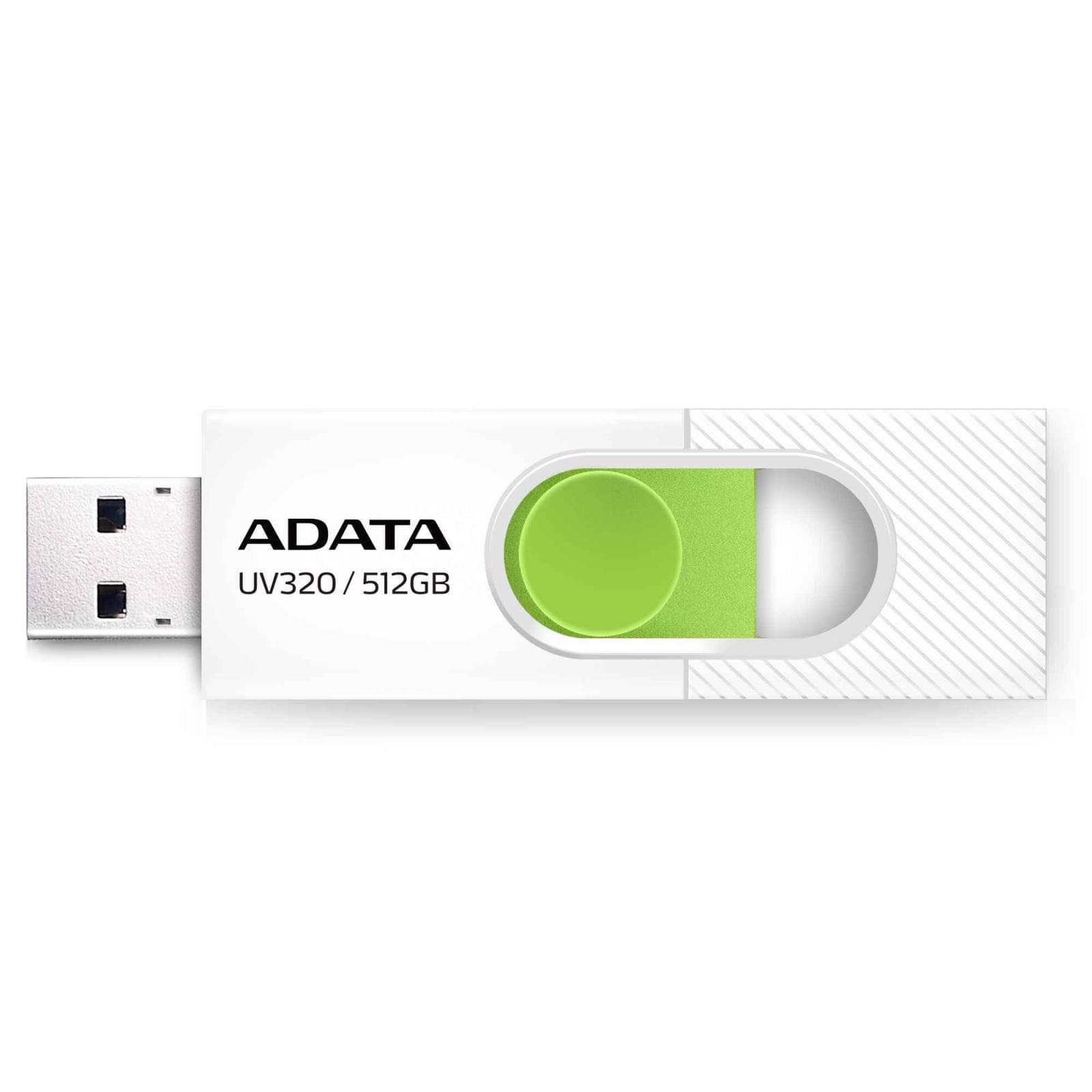 ADATA Flash Disk 512GB UV320, USB 3.2, bielo-zelená