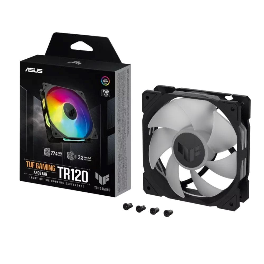ASUS ventilátor TUF GAMING TR120 ARGB, 1x120mm, čierna 1