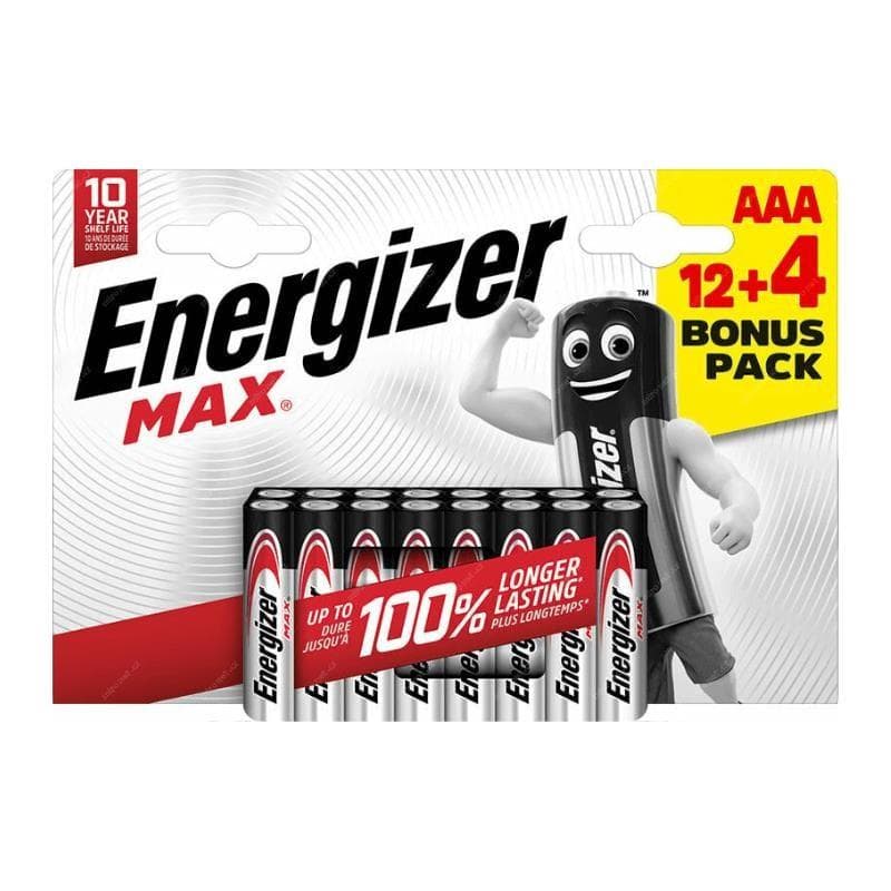 Energizer LR03/16 Max AAA 12+4 zadarmo