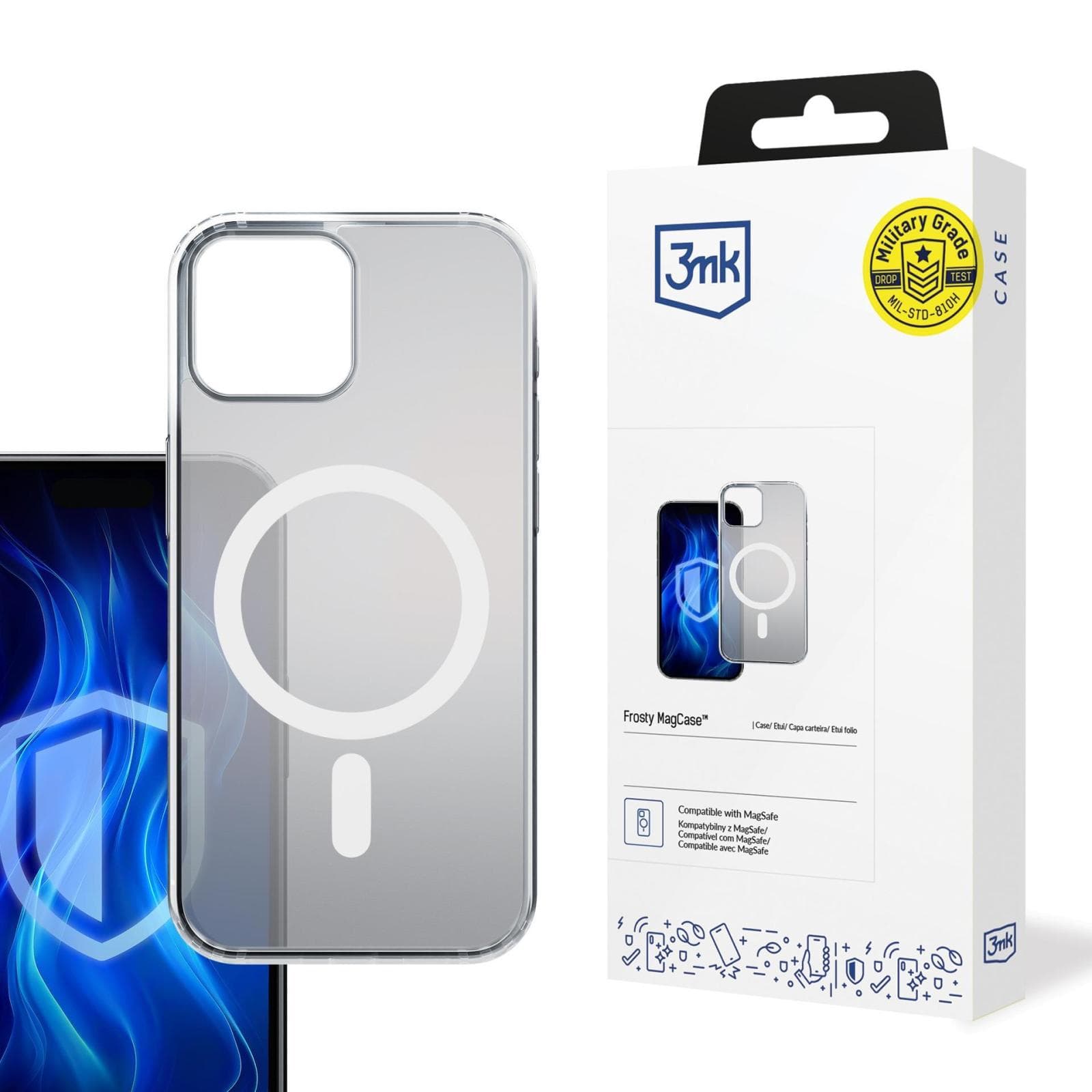 3mk ochranný kryt Frosty MagCase White pre Apple iPhone 14 Plus