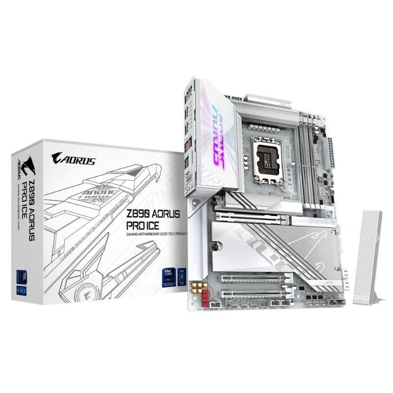 GIGABYTE MB Sc LGA1851 Z890 AORUS PRE ICE, Intel Z890, 4xDDR5, 1xHDMI, 2xThunderbolt, WiFi 1