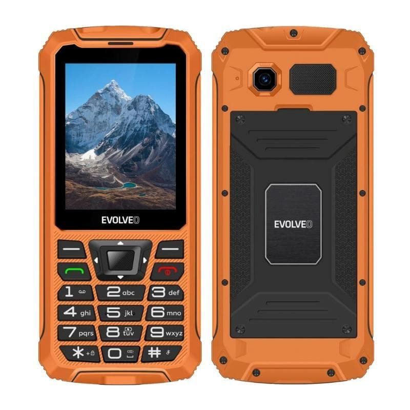 EVOLVEO StrongPhone Z6, vodotesný odolný Dual SIM telefón, oranžová 1