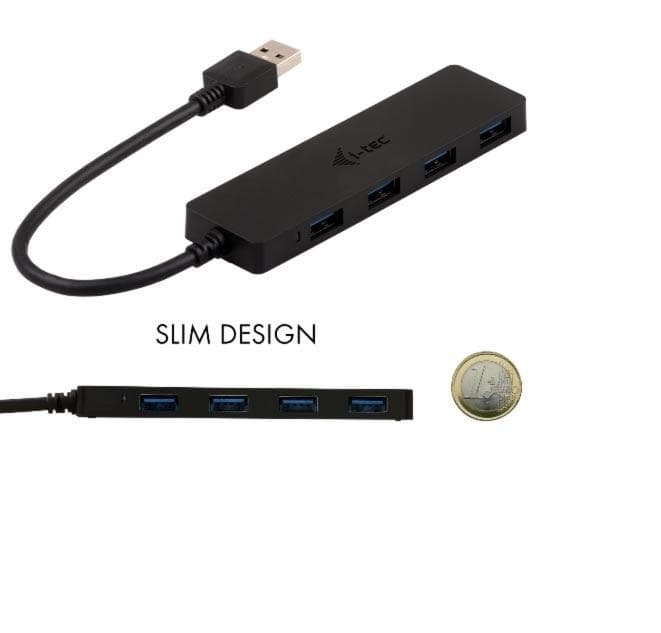 i-Tec USB3.0 HUB 4port, pasívne, SLIM 1