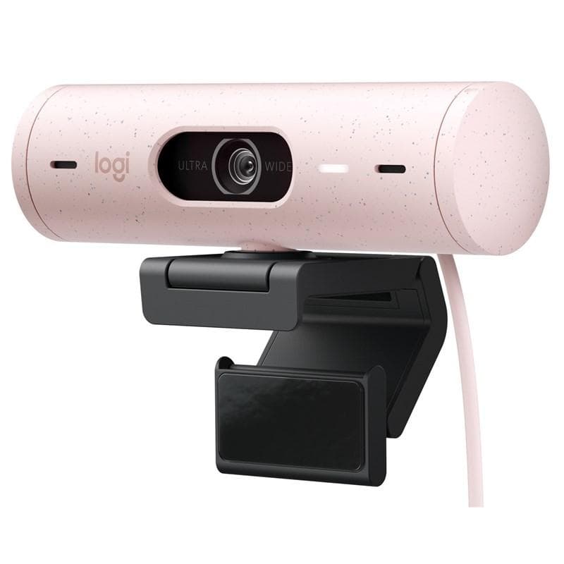 Logitech webkamera BRIO 500, Full HD, 4x zoom, RightLight 4 s HDR, ružová, USB-C