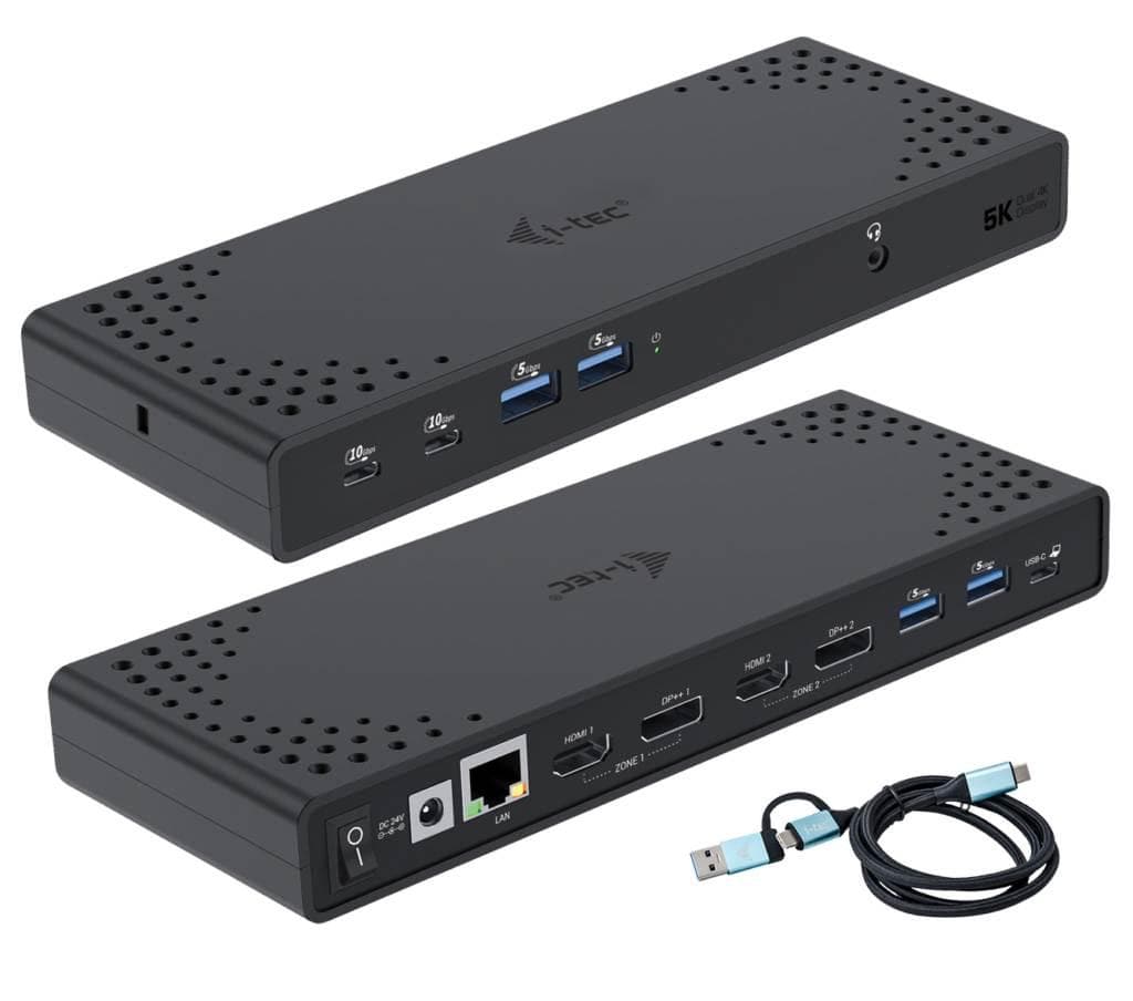 I-tec USB 3.0 / USB-C / Thunderbolt Dual Display Docking Station + PD 100W 1