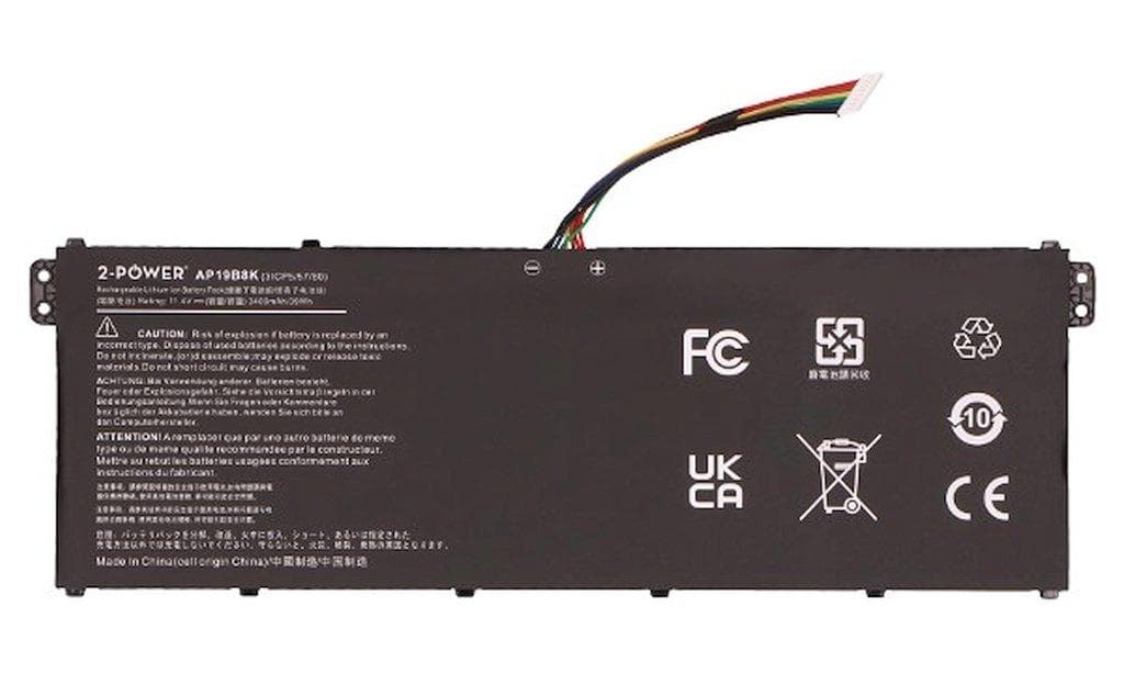 2-Power batéria pre ACER Extensa 15 EX215-53G 3 ?lánková Batéria do Laptopu 11,4V 3400mAh
