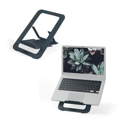 Leitz Ergo cestovný ultratenký stojan na notebook, hliníkový, tmavo šedý 1