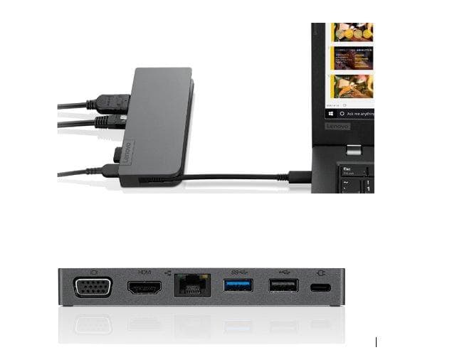 Lenovo USB-C Dual Display Travel Dock 1