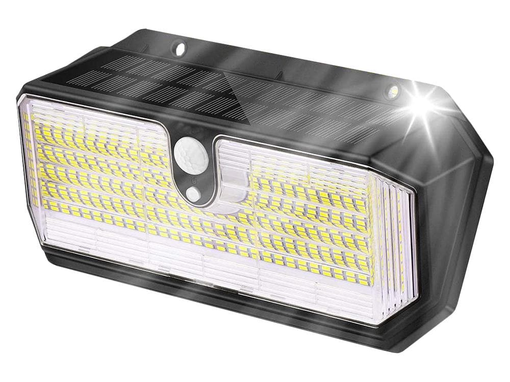 Vonkajšie solárne LED svetlo s pohybovým senzorom VIKING S282/2600lm/2200mAh/3 režimy/IP65