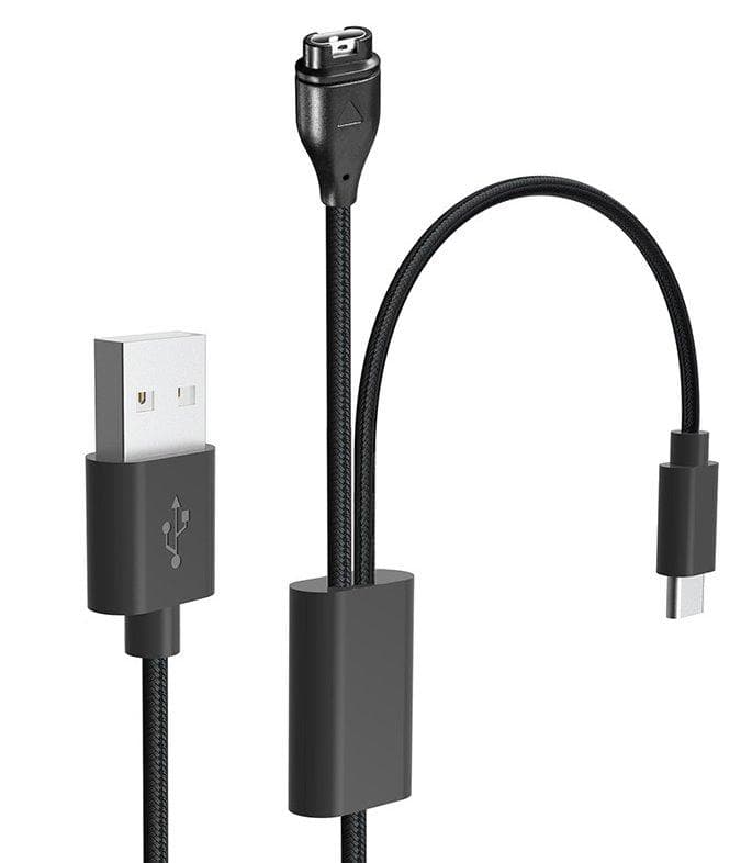 Tactical USB Nabíjací a Dátový Kábel 2v1 pre Garmin Fenix 7 + USB-C