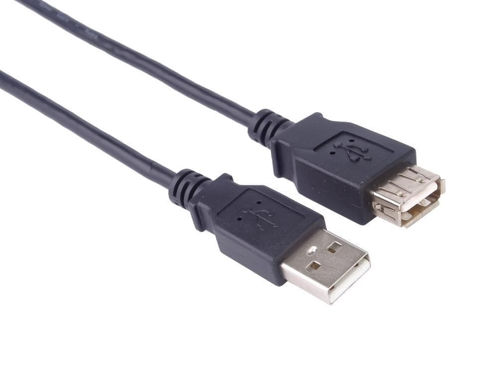 PremiumCord kábel predlžovací USB 2.0, AA, 0, 5m, čierna 1