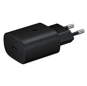 Samsung cestovná nabíjačka EP-TA800EBE, PD, Fast charging, USB-C, 25 W, čierna, (bulk) 1