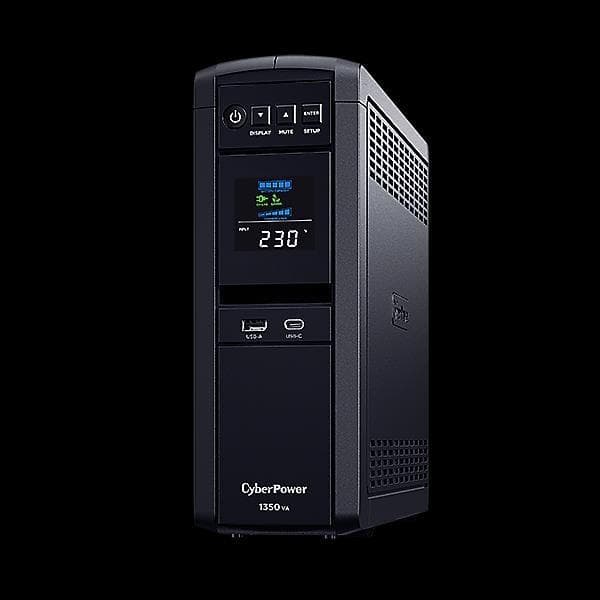 CyberPower PFC SineWave LCD GP UPS 1350VA/810W, Schuko zásuvky 1
