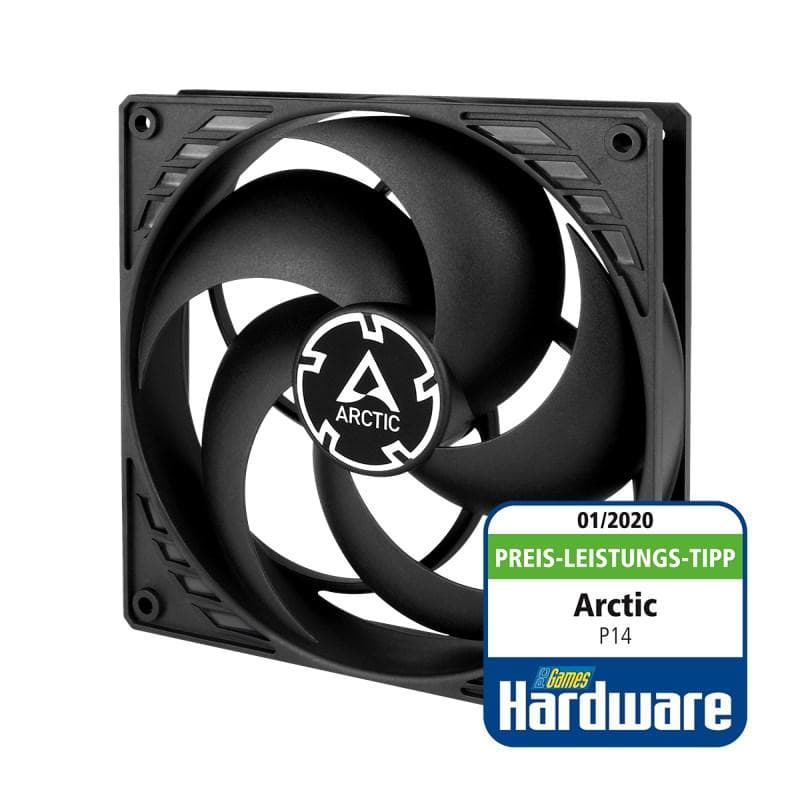 ARCTIC ventilátor P14, 140mm, 3pin, čierna