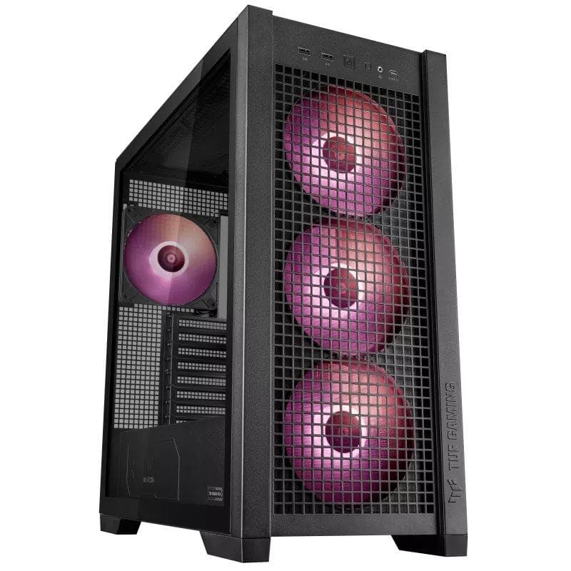 ASUS case TUF GAMING CASE (GT302) TG, Mid Tower, 4x 140mm ARGB Fan, čierna 1