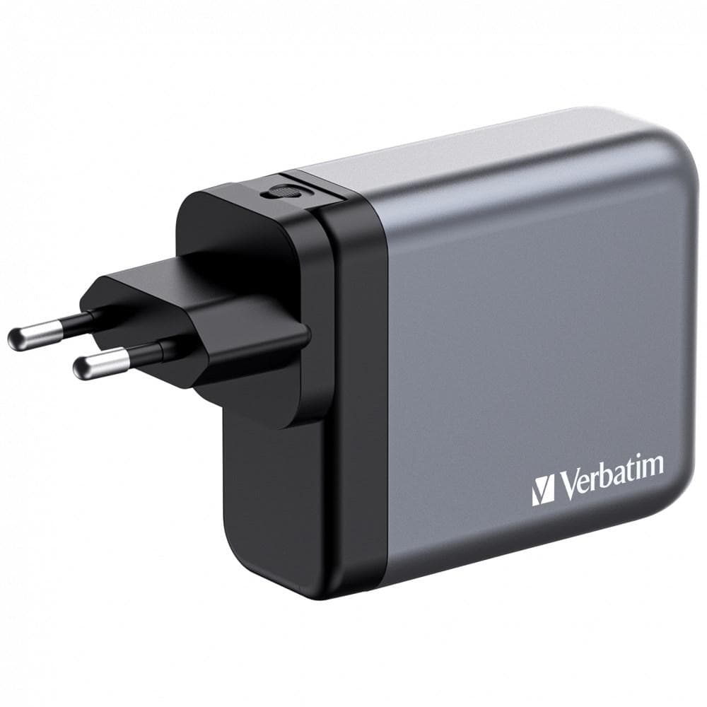 VERBATIM GaN Nabíjačka do siete GNC-100, 100W, 3x USB-C, 1x USB 1