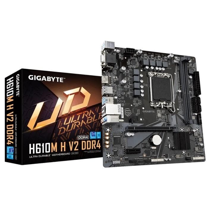 GIGABYTE MB Sc LGA1700 H610 H V3 DDR4, Intel H610, 2xDDR4, 1xHDMI, 1xVGA, mATX 1