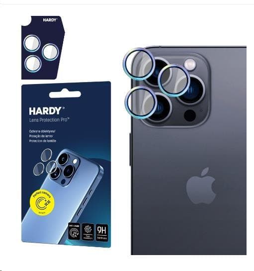 3mk HARDY Lens Protection Pro pre iPhone 15 Pro, Rainbow 1