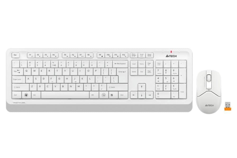 A4tech Set klávesnica+myš FG1012, Bezdrôtový, US, biela 1