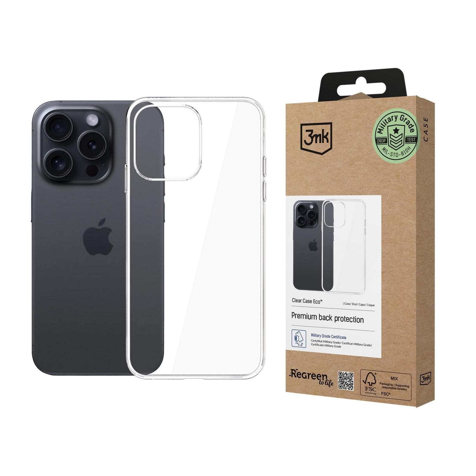 3mk ochranný kryt Clear Case Eco pre Apple iPhone 16 Pro