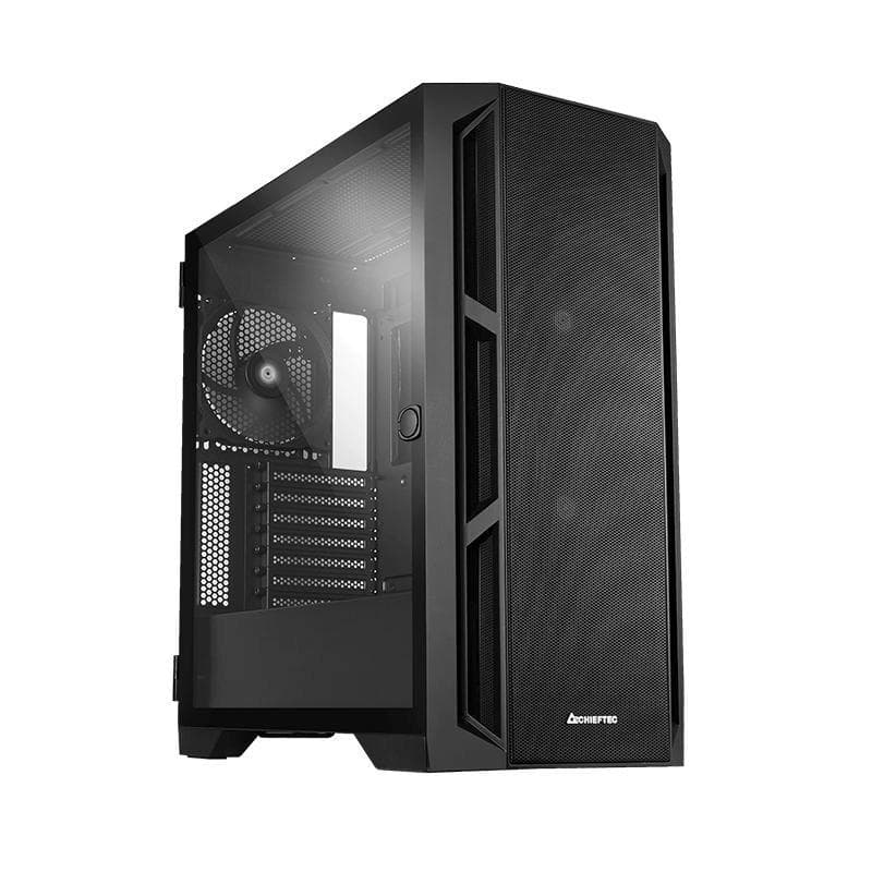 CHIEFTEC skriňa APEX AIR, E-ATX, 1x USB-C 3.2, 2x USB 3.0, 3x 140mm Fan, čierna