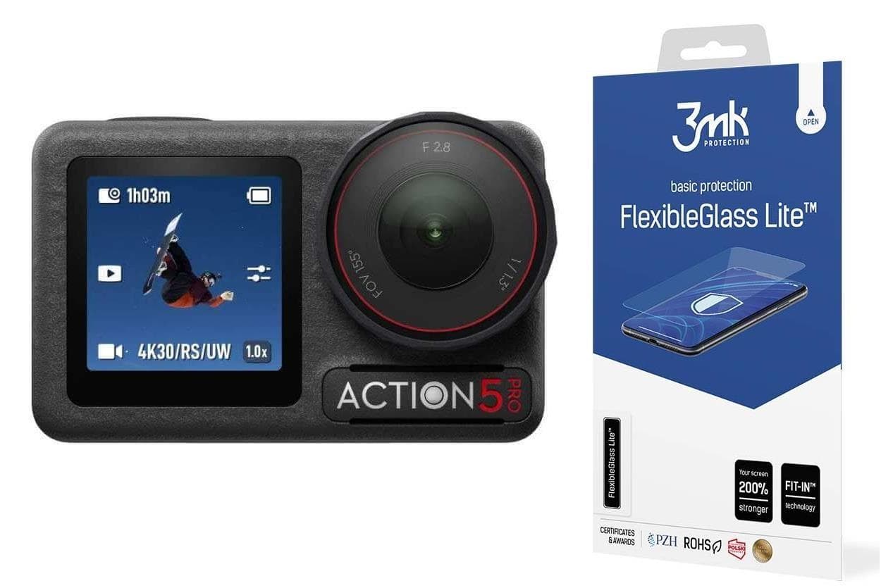 3mk Cam Protection pre DJI Osmo Action 5 Pro (2x displej + 1x objektív) 1