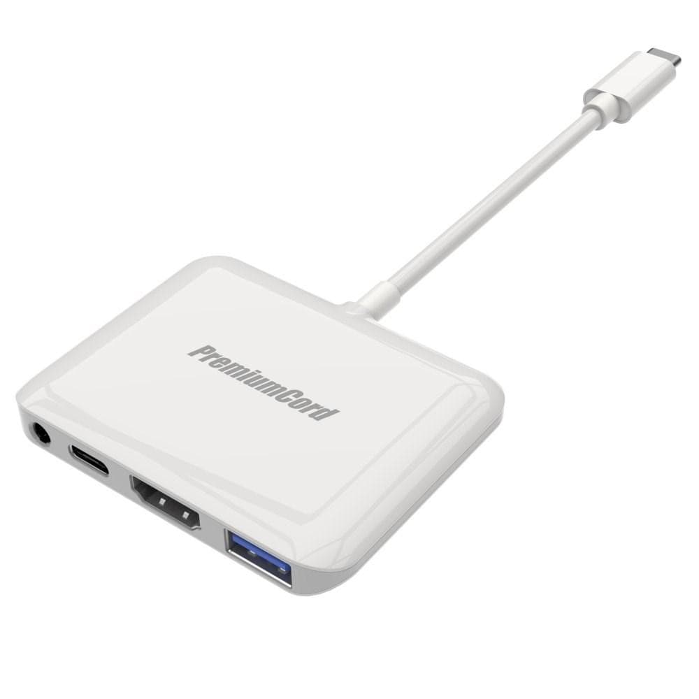 PremiumCord Prevodník USB-C na HDMI2.0+USB3.0+Audio+PD (pre iPad Pro) 1