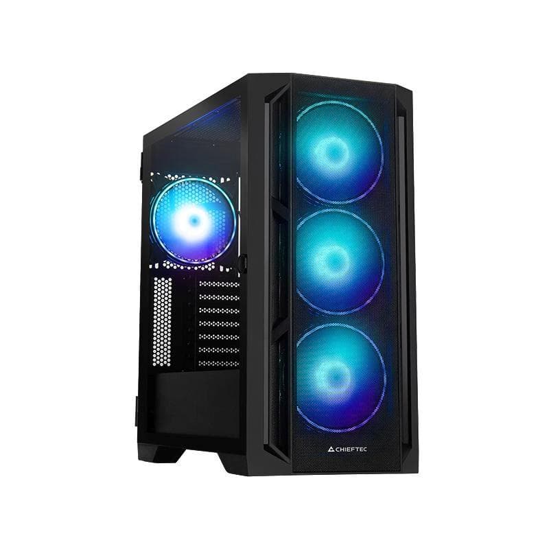 CHIEFTEC skriňa APEX LUMO, E-ATX, 1x USB-C 3.2, 2x USB 3.0, 4x 140mm ARGB Fan, ARGB Hub, čierna 1