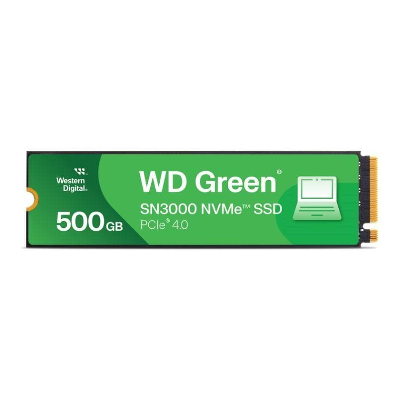 WD GREEN SSD 500 GB SN3000 Powered by SanDisk, PCIe Gen4x4, M.2 2280, (R:5000/W:4100 MB/s)