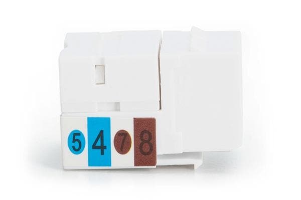 DIGITUS Keystone Jack CAT 5e, netienený RJ45 na LSA, farba biela 1