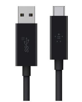 Belkin USB-C/USB-A 3.1 kábel, 0,9m, čierny 1