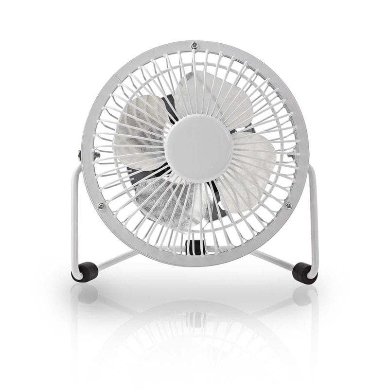 Nedis FNDK1WT10 - Kovový Mini Ventilátor | Priemer 10 cm | Napájanie prostredníctvom USB | Biela farba 1