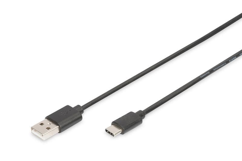 Digitus Pripojovací kábel USB C na A 1,0 m, 3A, 480 MB, verzia 2.0