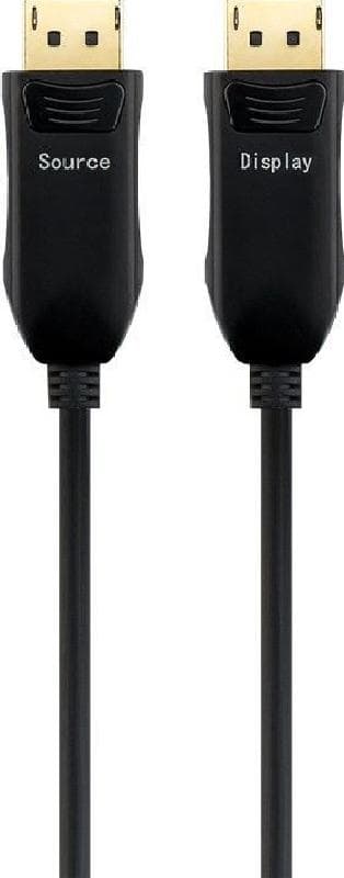 PremiumCord Optický DisplayPort 1.3/1.4 prípojný kábel M/M, pozlátené konekt. 30m