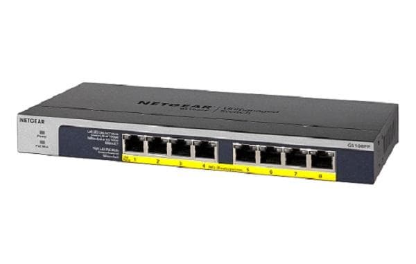 Netgear 8PT POE/POE+ GIGABIT UNMANAGED SWCH 1