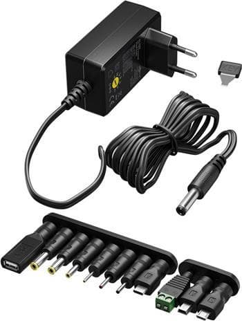 goobay Univerzálny napájací adaptér 230V/3-12V jednosmerný max. 27W 2,25A 1