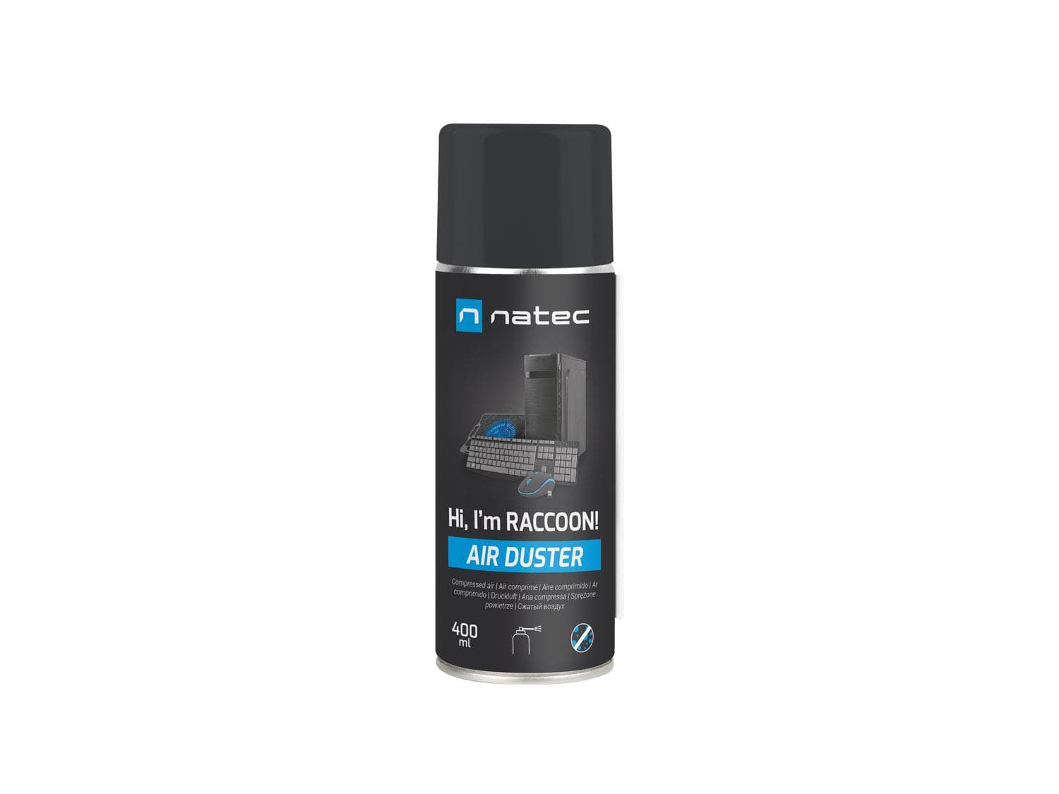 Natec stlačený vzduch RACCOON AIR 400 ml 1