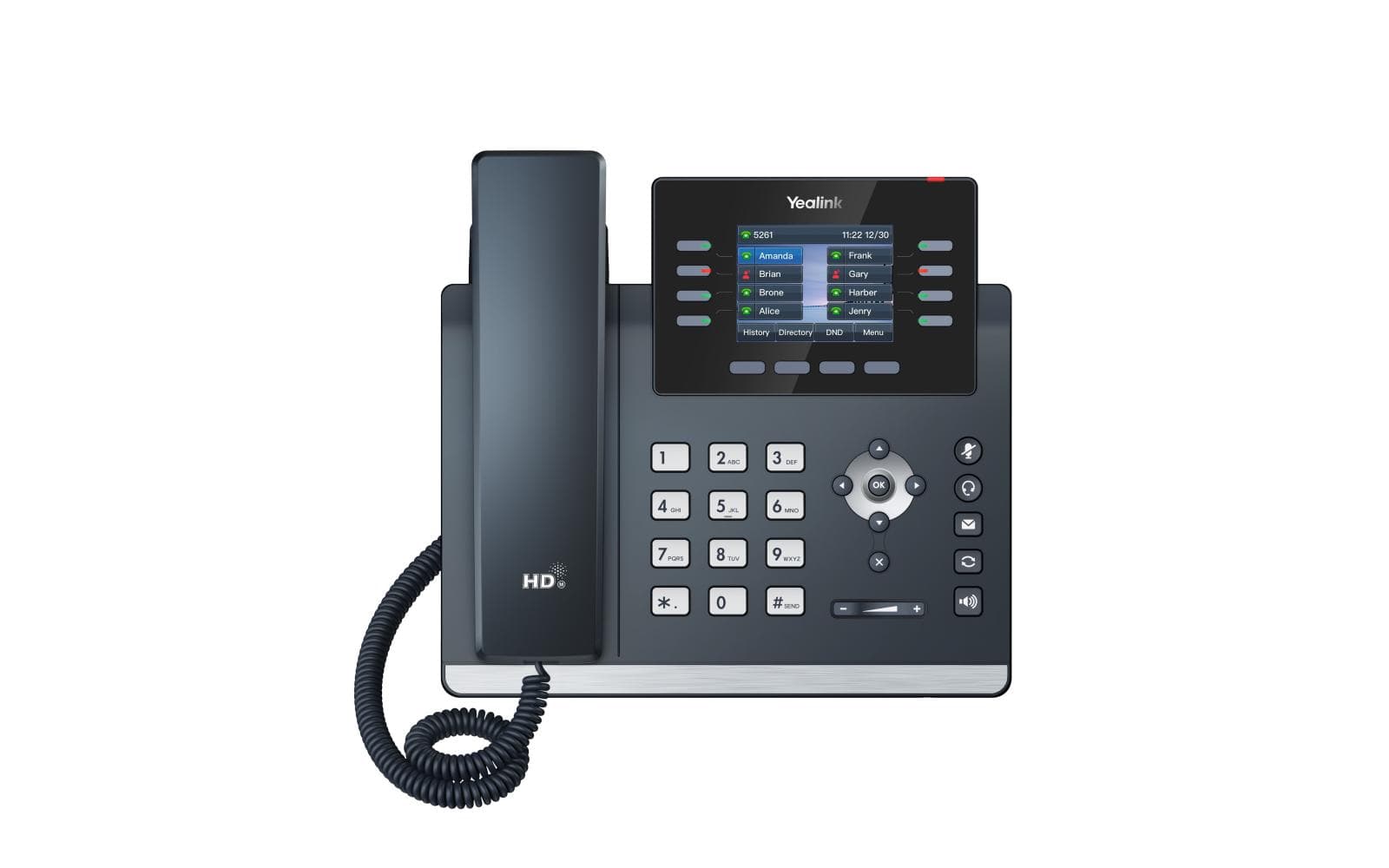 Yealink SIP-T44W SIP telefón, PoE, 2,8" 320x240 LCD, 21 prog.tl., Wi-Fi, Bluetooth