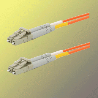 Optický patchkábel duplex LC-LC, 50/125 um MM, 1m, OM2 1