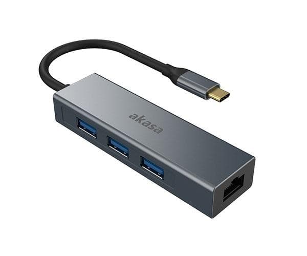 AKASA - USB Type-C 4-in-1 húb s Ethernetom 1