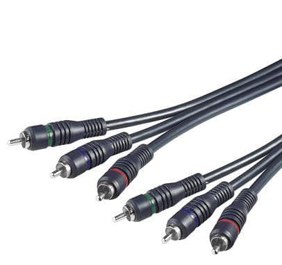 PremiumCord Kábel 3x CINCH-3x CINCH M/M 2m HQ