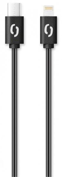 ALIGATOR Dátový kábel POWER 3A, USB-C/lightning čierny 1