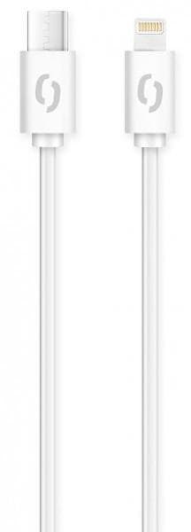 ALIGATOR Dátový kábel POWER 3A, USB-C/lightning biely 1