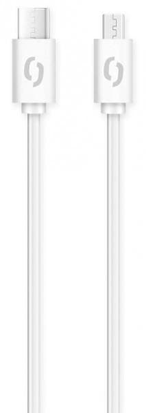 ALIGATOR Dátový kábel POWER 3A, USB-C/microUSB biely 1