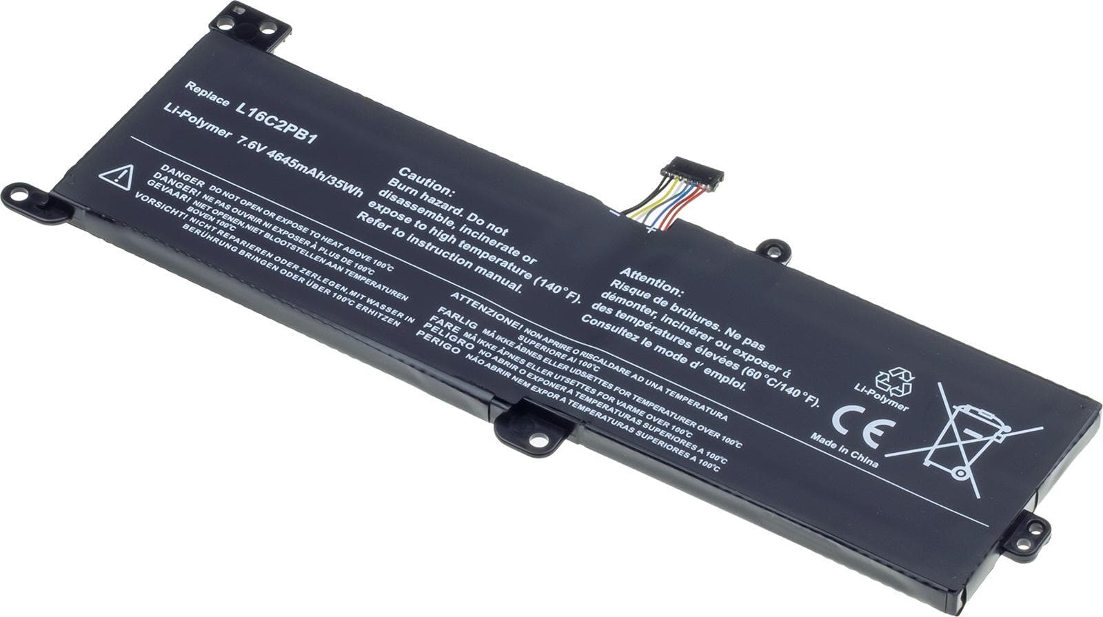 Batéria T6 Power Lenovo IdeaPad 320-15IKB, 320-17IKB, 330-15IKB, 4645mAh, 35Wh, 2cell, Li-pol