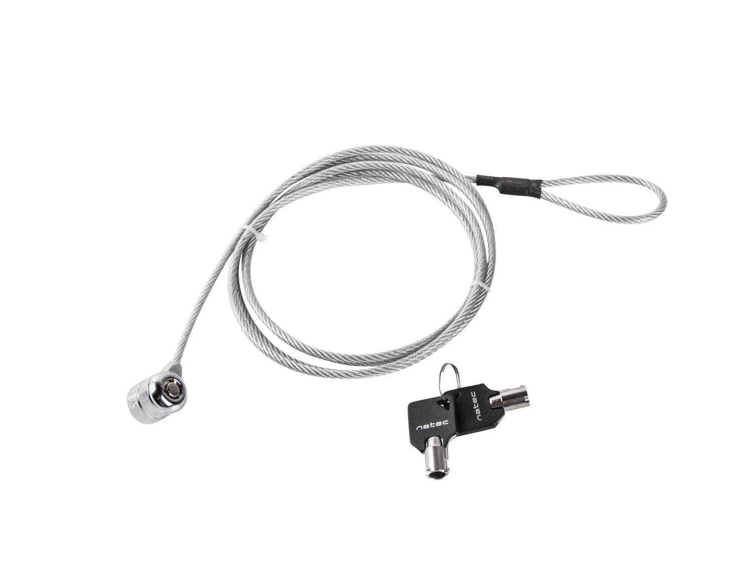 Lankový bezpečnostný zámok na kľúč pre notebook Natec Lobster Key 1