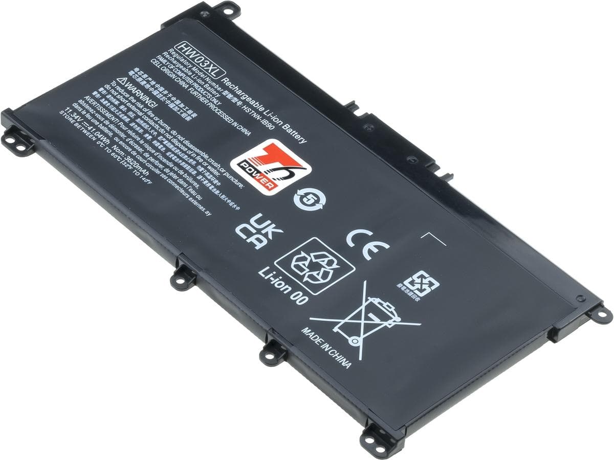 Batéria T6 Power pre HP Pavilion 15-eh0000, 15-eg0000, 17-cn0000, 250 G9, 3620mAh, 41Wh, 3cell 1