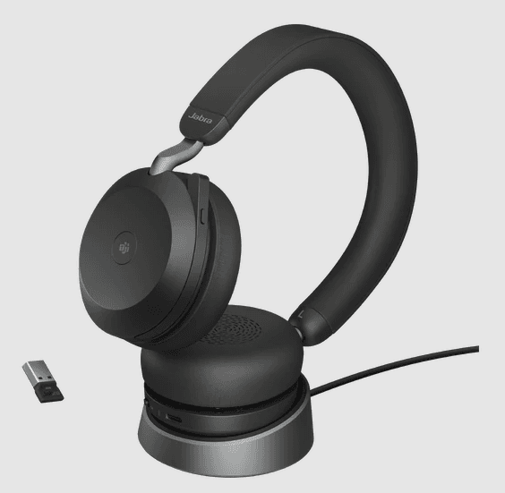 Jabra Evolve2 75/Stereo/ANC/USB-C/BT/Bezdrať/Stand/Béžová 1