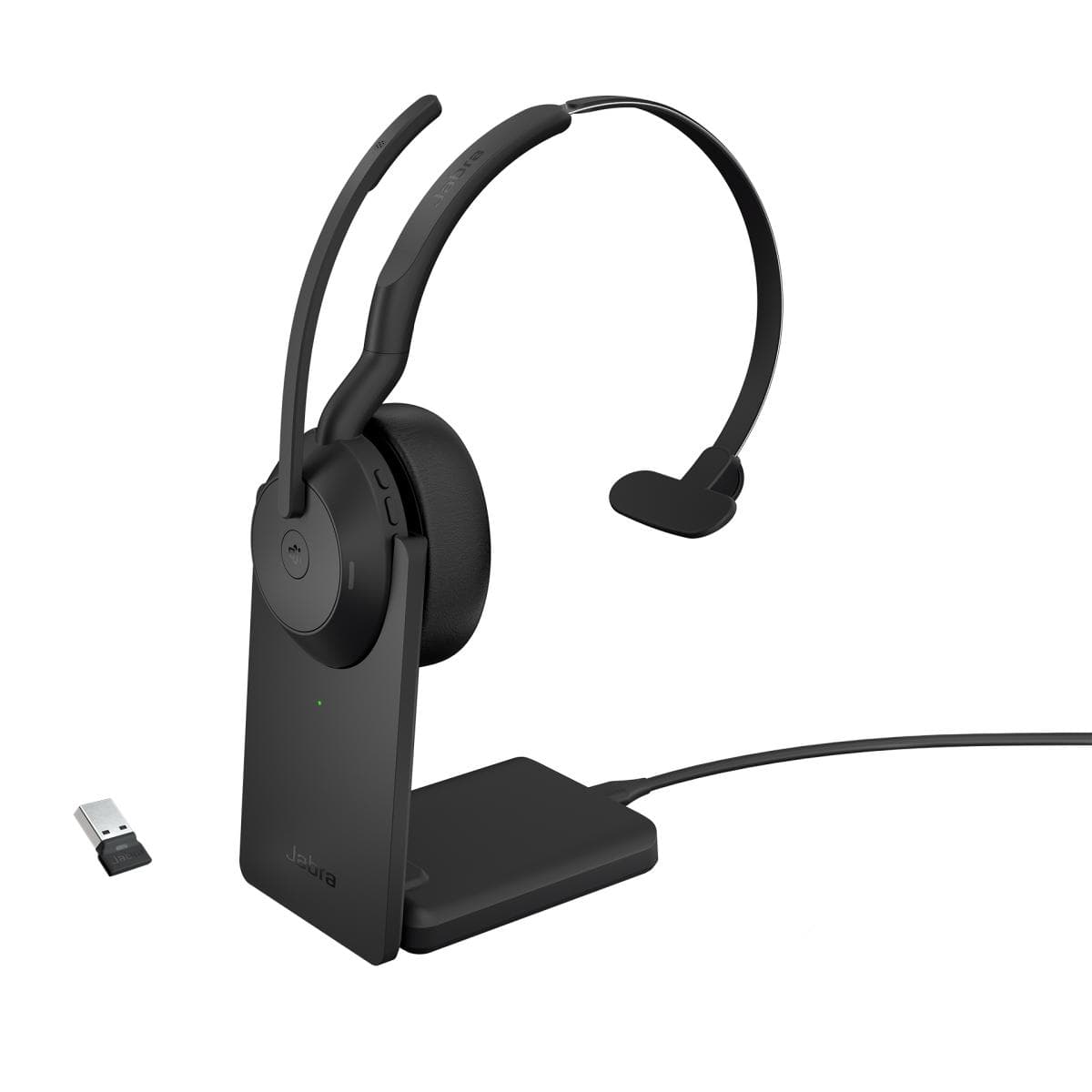 Jabra Evolve2 55/Mono/ANC/USB/BT-USB/Bezdrať/MS/Stand/Čierna 1