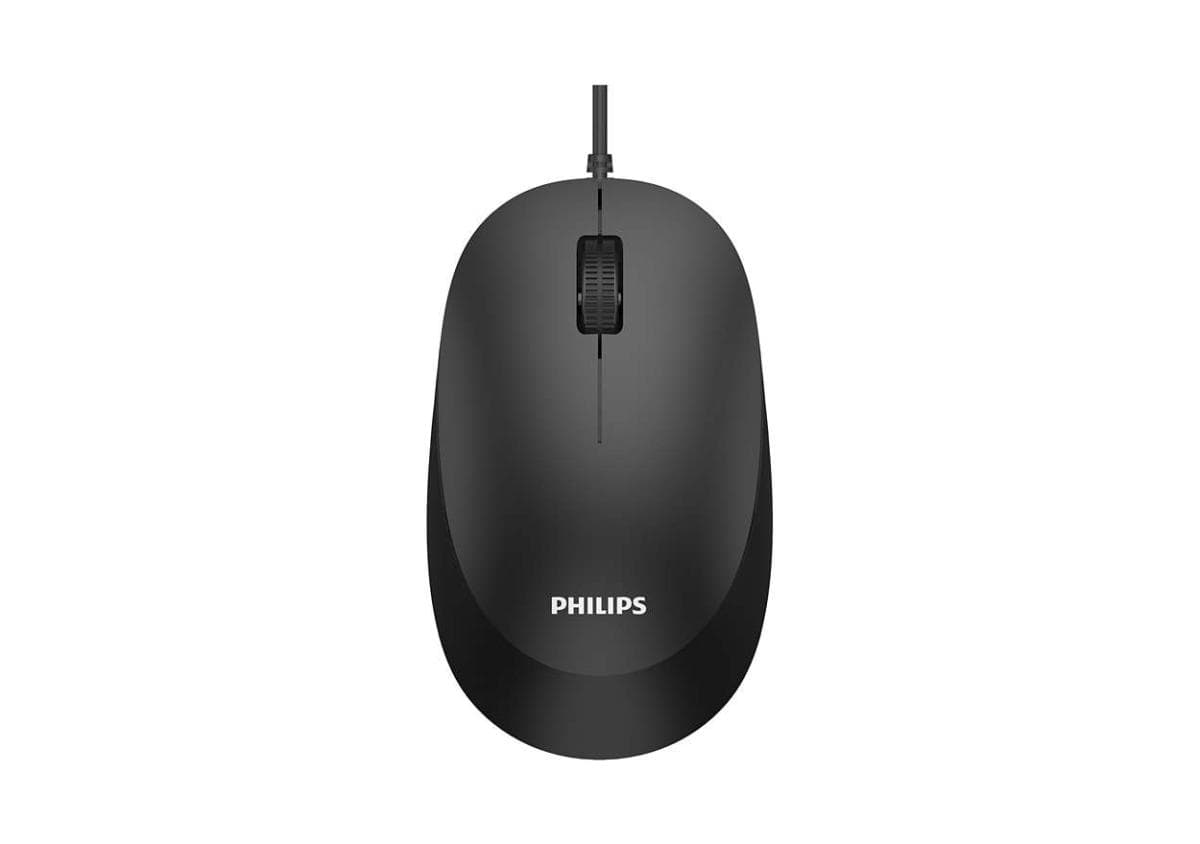 Philips SPK7207BL/Kancelárska/Optická/1 200 DPI/Drôtová USB/Čierna 1